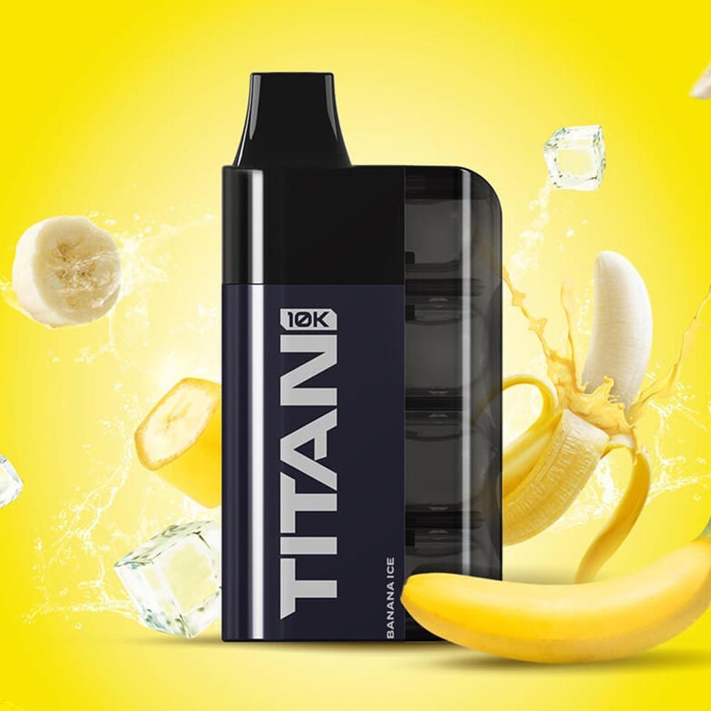 TITAN Banana Ice 10000 Puffs 8x2ml 20mg