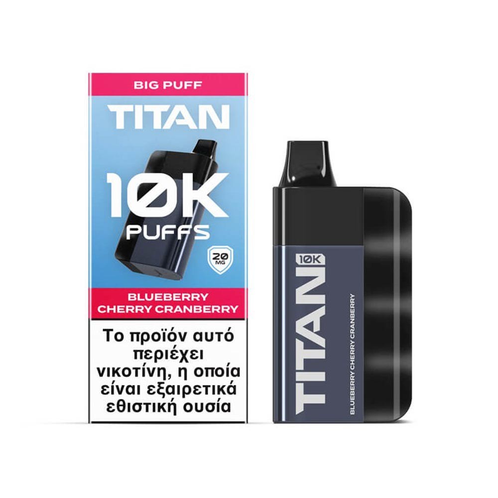 TITAN Blueberry Cherry Cranberry 10000 Puffs 8x2ml 20mg - Image 2