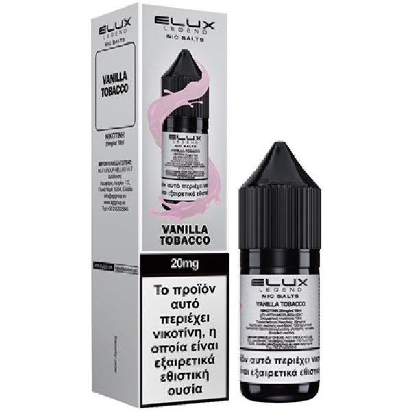 Elux Vanilla Tobacco Salt 20mg 10ml