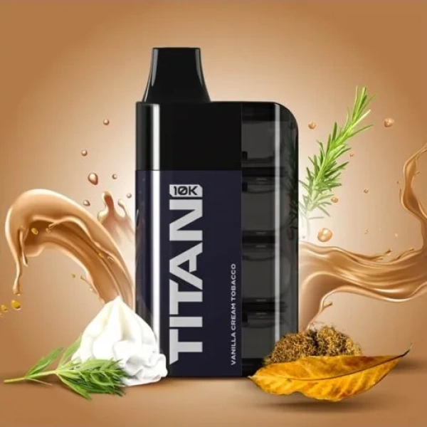 TITAN Vanilla Cream Tobacco 10000 Puffs 8x2ml 20mg